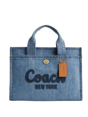 Coach Denim Cargo Tote 20 Bag - Indigo Denim